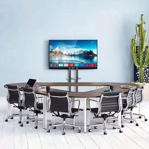 Pedestal TV Stand with Wheels 32'' to 65''