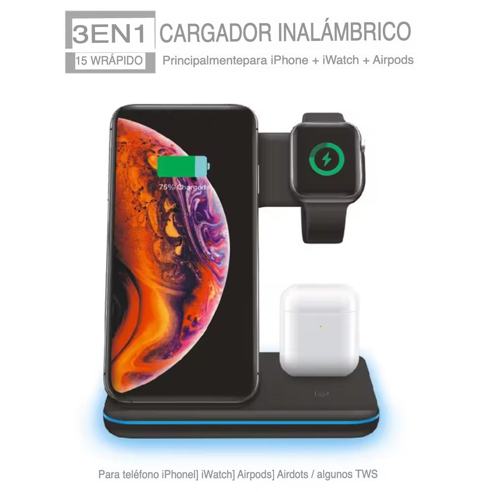 3 in 1 Wireless Charging Base