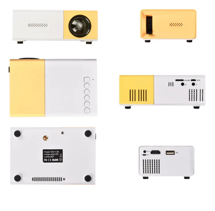 Yellow Led Portable Projector