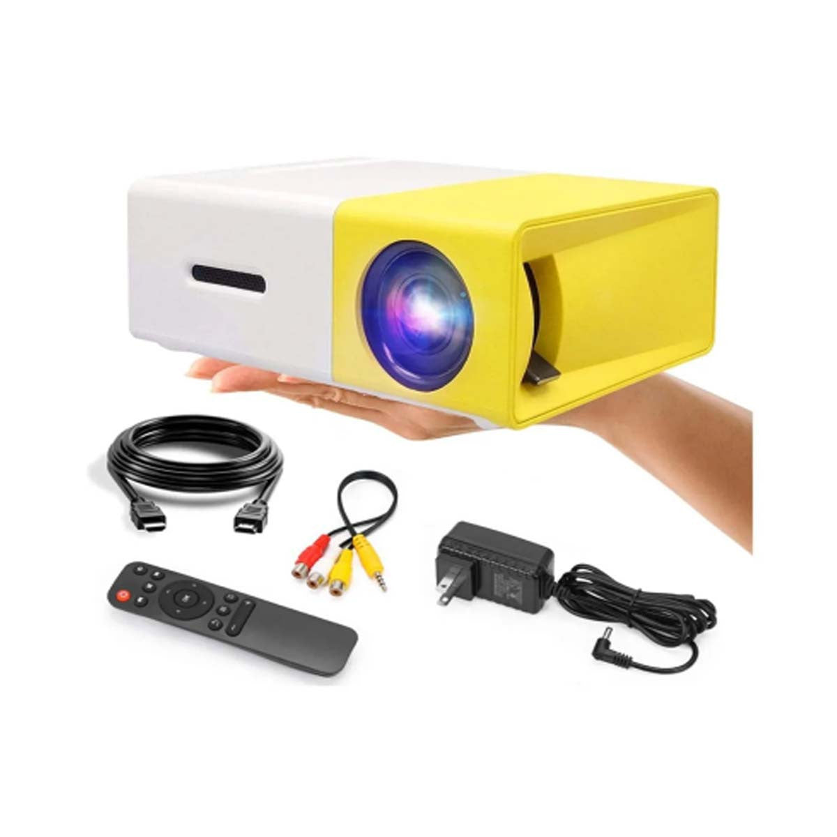 Yellow Led Portable Projector