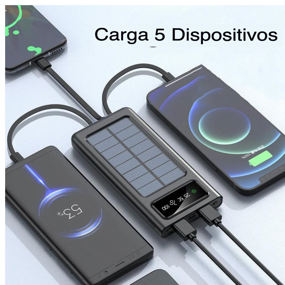 Portable Solar Charging Smart Power Bank