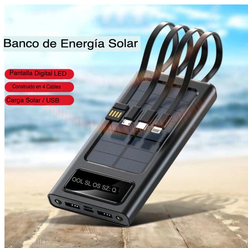 Portable Solar Charging Smart Power Bank