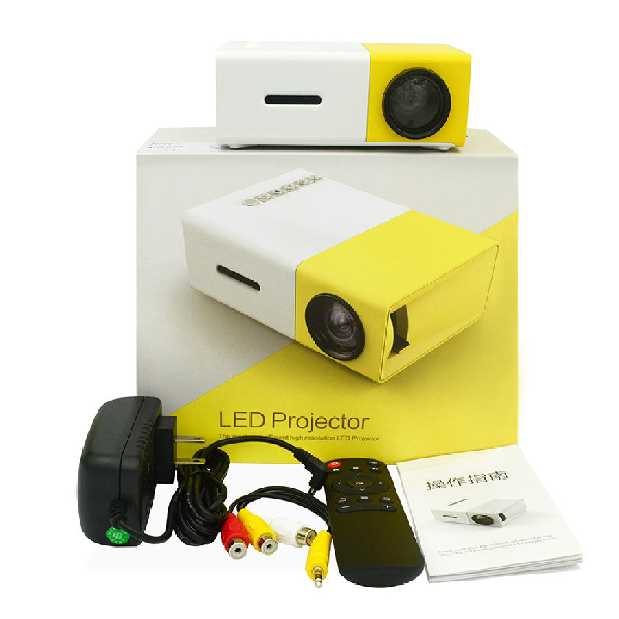 Yellow Led Portable Projector